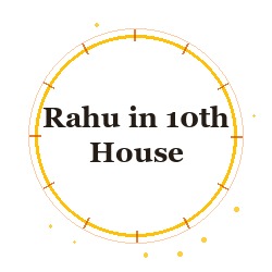 Rahu in 10th House